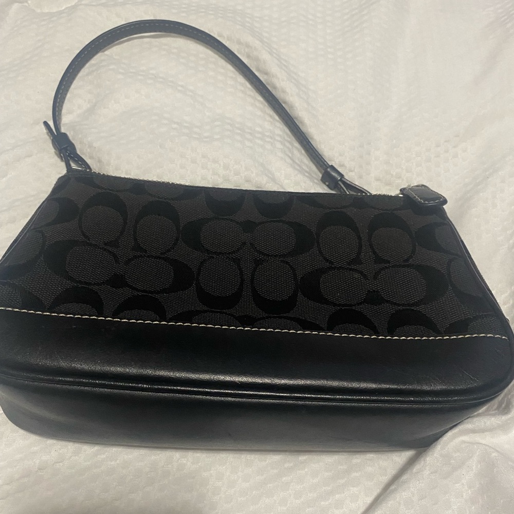 Black small coach purse